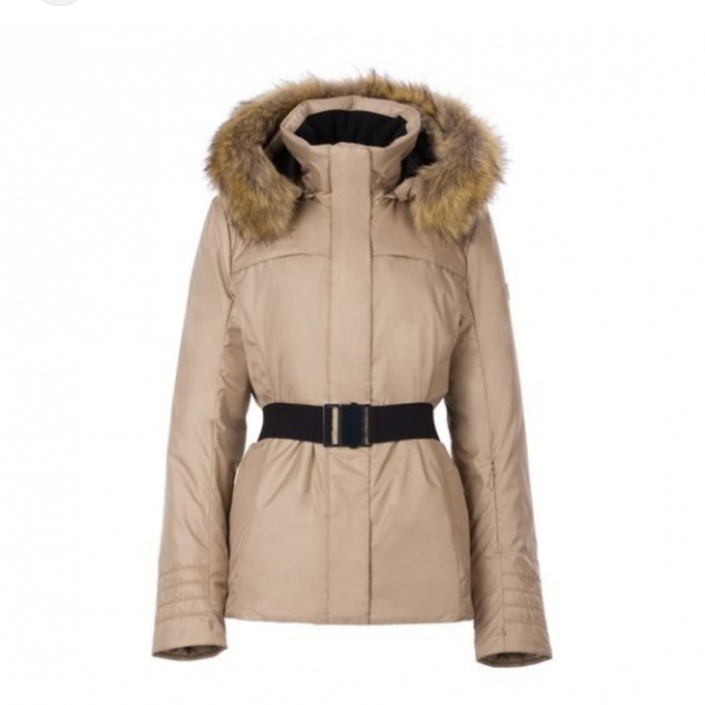 Women's Fera Faux Fur Ski Jacket - GREY (see addl photos)